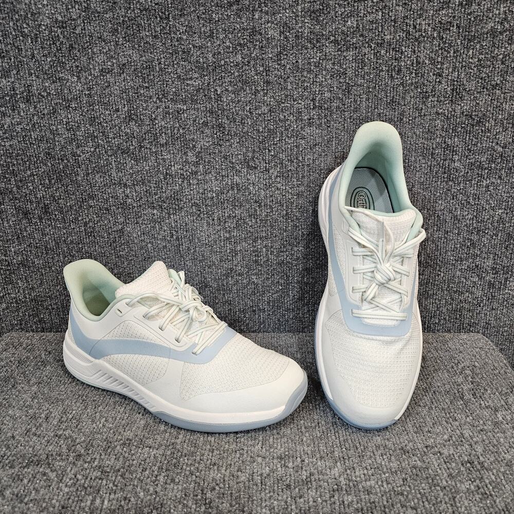 Orthofeet Ace Hands-Fr PickleballShoesWomens 11.5White Blue Green 88001 Sneakers